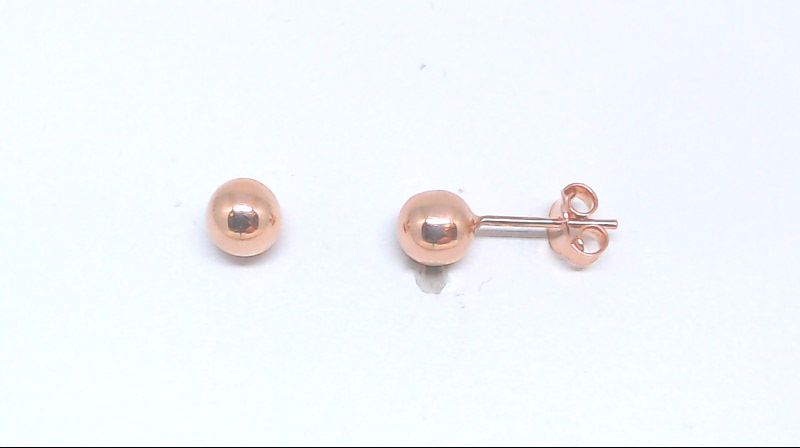 Boucles d'oreilles fixes boules, or rose 10 carats - ECH-2361-R - Exclusivités