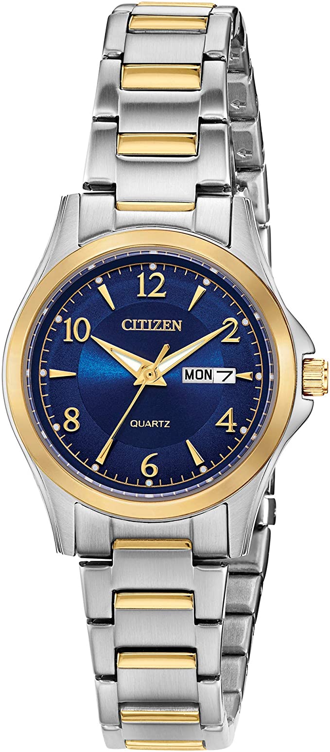 Montre en acier 2 tons pour femme - EQ0595-55L - Citizen