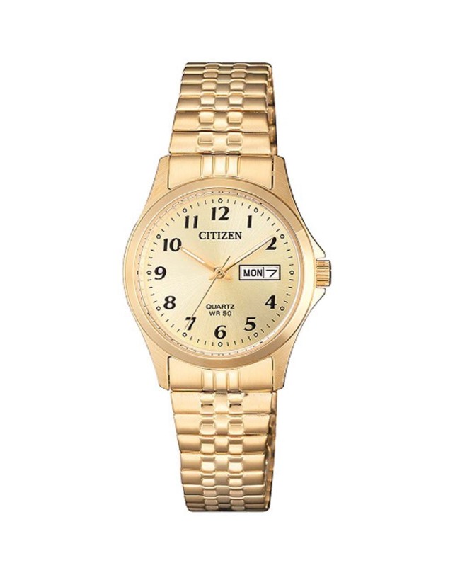 Montre extensible, acier inoxydable doré - EQ2002-91P - Citizen