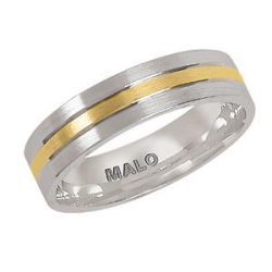 Jonc or 2 tons (blanc/jaune) 6 mm - JM-255-6G - Malo