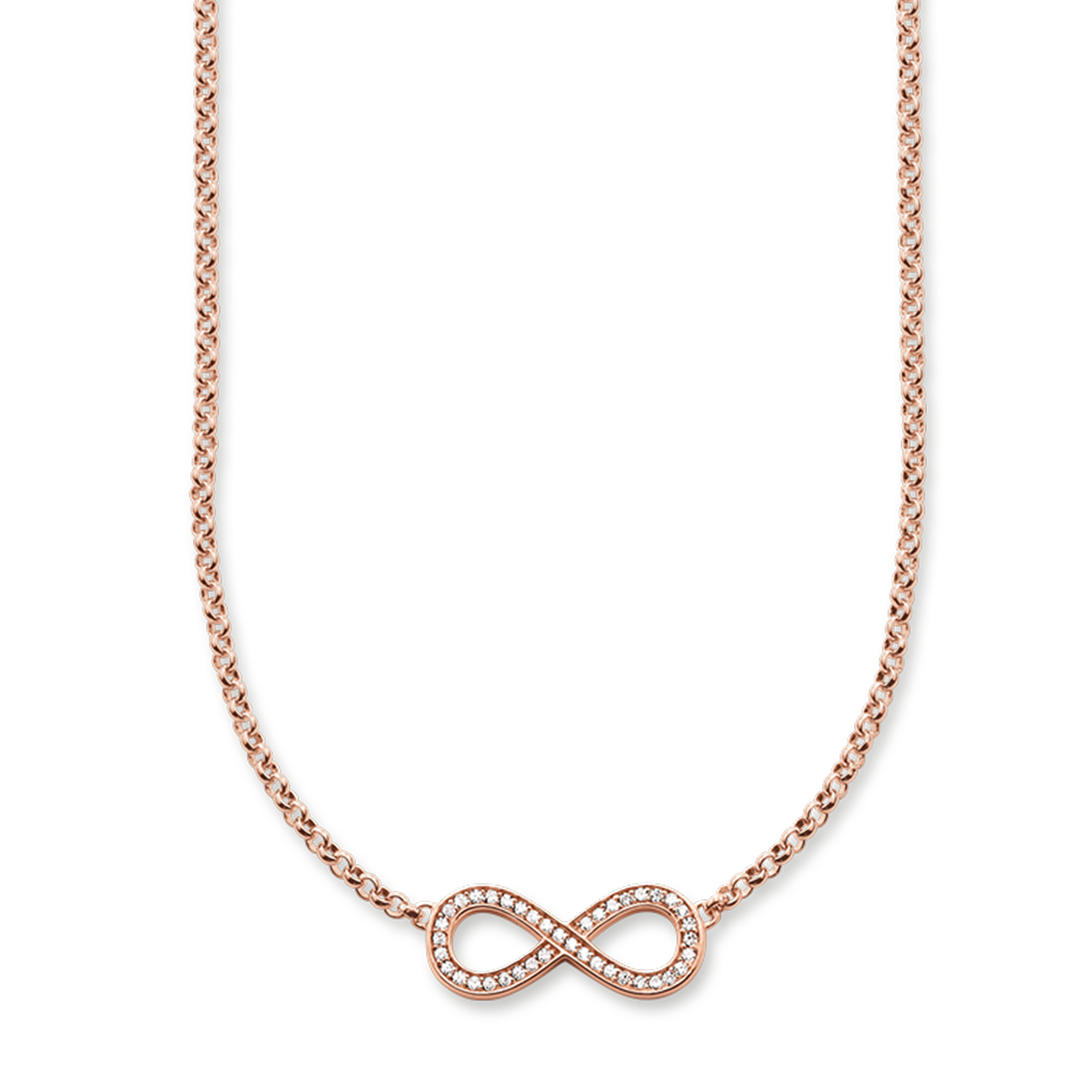 Collier en argent rose infini c.z - KE1312-416-14 - Thomas Sabo