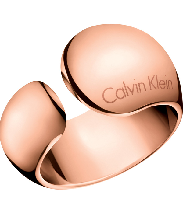 Bague femme en acier rose gr 6 - KJ6GPR100106 - Calvin Klein