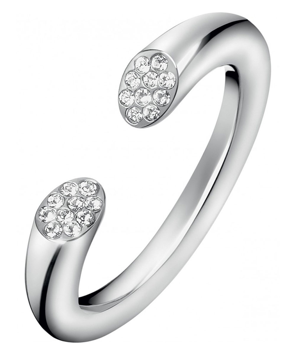 Bague acier et zircons gr: 7 - KJ8YMR040107 - Calvin Klein