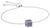 Bracelet ajustable acier et cube cz noir - KJ9CAB040100 - Calvin Klein