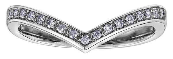 Bague or blanc, 10 pts diamants total