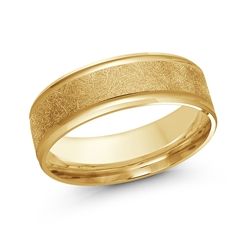 Bague pour homme en or jaune 7 mm Bague pour homme en or jaune 7 mm