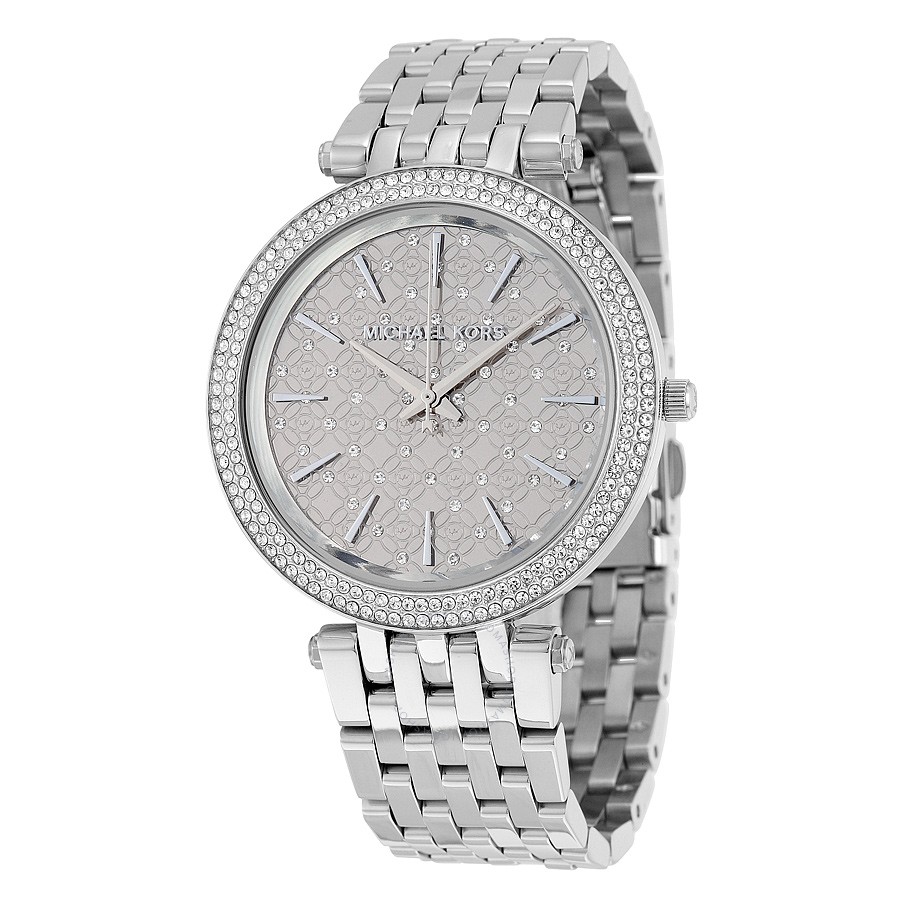 Women's steel watch with cz
