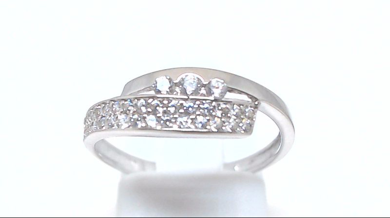 White gold zirconium ring White gold zirconium ring