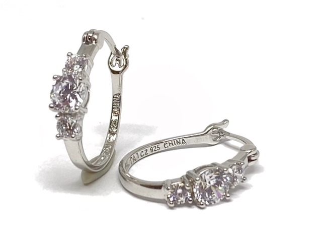 Anneaux argent, zircons - R25671000K - Le Far