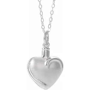 Pendentif funéraire coeur, argent - R45177-60010 - Exclusivités