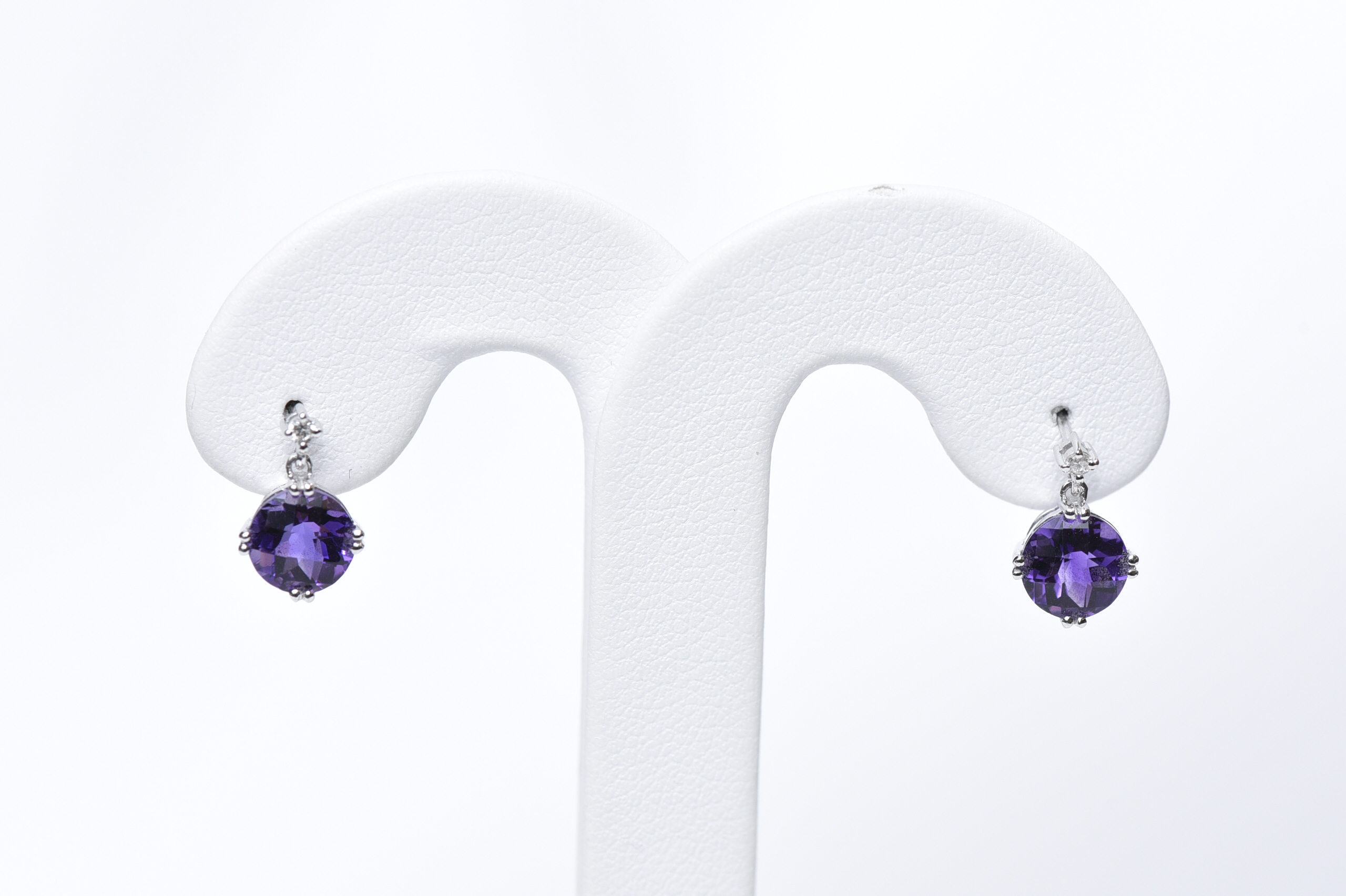 B.o pendante or bl amethyste 4 pts dia - STE150CK-A - Exclusivités