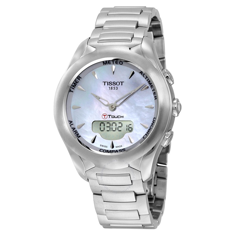 T075.220.11.101.00 Tissot Montre t touch acier fond nacr