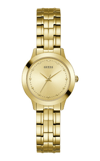 GUESS Gold Tone Slim Classic Watch Gold