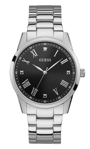 U1194G1 Guess Montre homme acier 1 diamant