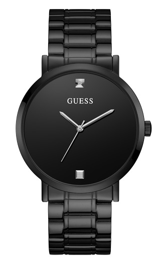 Montre acier inoxydable noir, fond noir, diamant - U1315G3 - Guess