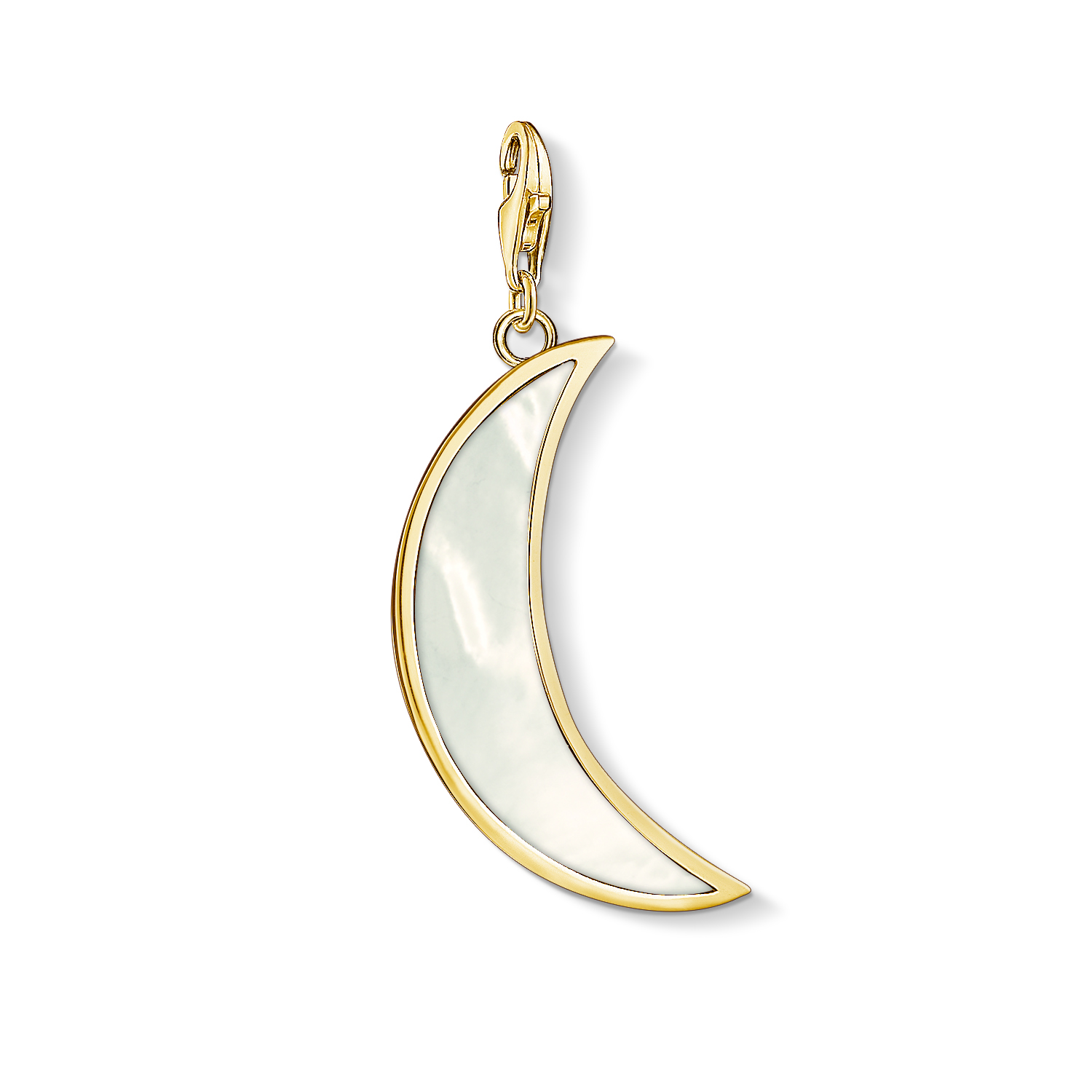 Charm lune plaqué or jaune 18 kt, nacre - Y0005-429-14 - Thomas Sabo