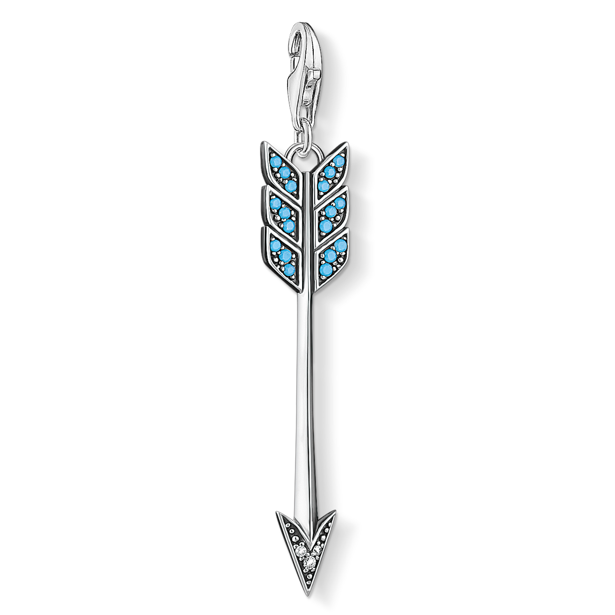 Charm flèche, cz et turquoise synthétiqu - Y0060-347-17 - Thomas Sabo